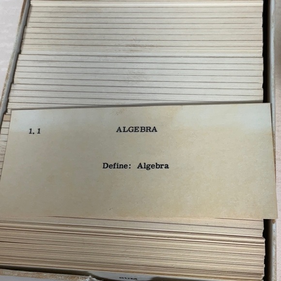 Vintage Algebra Review Cards & Algebra Basic Cards by Vis-Ed - Picture 11 of 13